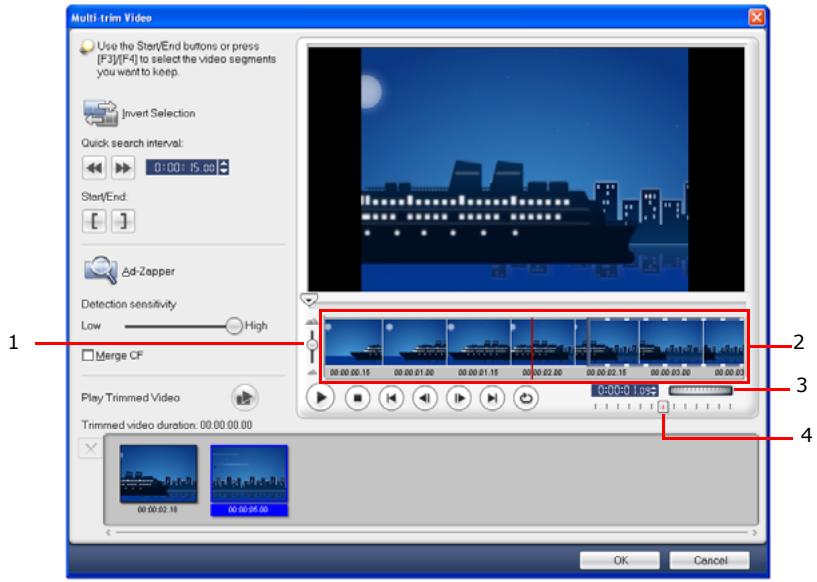 ULEAD VIDEOSTUDIO 10 PLUS - Multi-trimming your video - 1