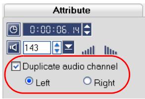 ULEAD VIDEOSTUDIO 10 PLUS - Duplicating an audio channel - 1
