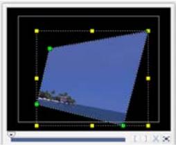 ULEAD VIDEOSTUDIO 10 PLUS - To resize or distort a clip: - 3
