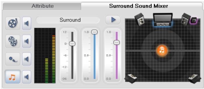 ULEAD VIDEOSTUDIO 10 PLUS - Using the Surround Sound Mixer - 1