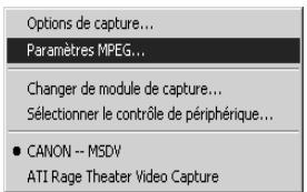 ULEAD DVD MOVIEFACTORY 2 - Paramétres de capture - 1