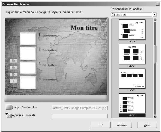 ULEAD DVD MOVIEFACTORY 2 - Editor les menus: - 2