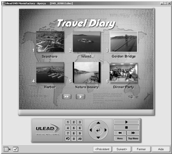 ULEAD DVD MOVIEFACTORY 2 - Prévisualiser votre film - 1