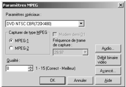 ULEAD DVD MOVIEFACTORY 2 - Paramétres de capture - 2