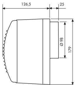 UNELVENT AÉRATEURS VMP EB - Dimensions (mm) - 2
