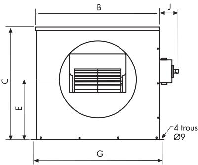 UNELVENT CATB POLYVALENT - Dimensions (mm) - 2