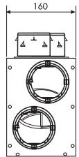 UNELVENT VMC DOUBLE FLUX HAUT RENDEMENT AKOR HR - - Repartiteur AKOR 10 piquages - 4