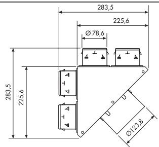 UNELVENT VMC DOUBLE FLUX HAUT RENDEMENT AKOR HR - - Repartiteur AKOR 10 piquages - 3