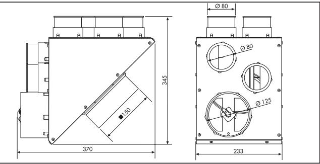 UNELVENT VMC DOUBLE FLUX HAUT RENDEMENT AKOR HR - - Repartiteur AKOR 10 piquages - 2