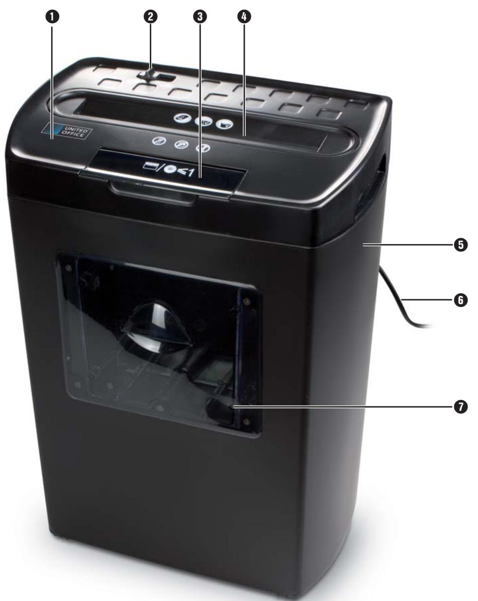 UNITED OFFICE UAV 380 A1 CROSS CUT SHREDDER - 1