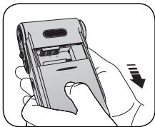 AIPTEK POCKET DV 6800 - Open the battery cover. - 1