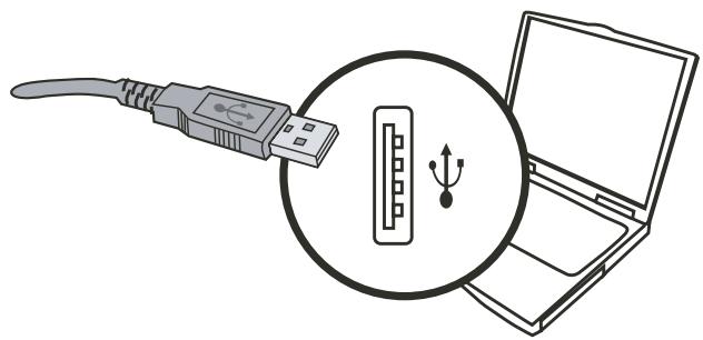 AIPTEK POCKET DV 8800 - Connectez le câble USB à votre ordinateur. - 1