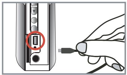 AIPTEK POCKET DV T100 - Branchez le câble USB sur votre caméscope. - 1