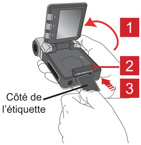 AIPTEK POCKET DV T200 - - Insérer une carte mémoire (facultatif) - 1