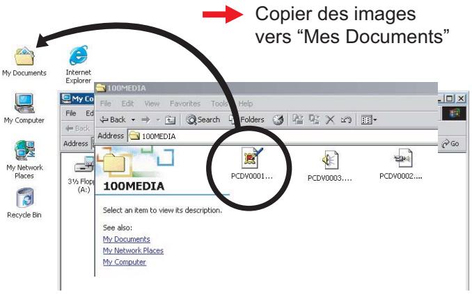 AIPTEK POCKET DV T200 - Glissez/déposez le fichier cible dans mes documents ou dans le dossier de destination. - 2