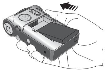 AIPTEK POCKET DV T200 - Installer la batterie. - 1