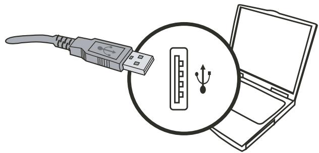 AIPTEK POCKET DV T200 - Raccordez le câble USB à votre ordinateur. - 1