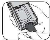 AIPTEK POCKET DV Z200 PRO - - Inserting a memory card (optional) - 2