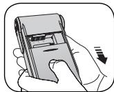 AIPTEK POCKET DV Z200 PRO - De batterijplaatsen - 1