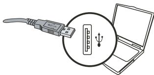 AIPTEK POCKET DV 8800 NEO - Anslut USB-sladden till PC:n. - 1
