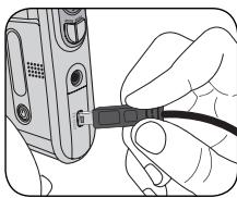 AIPTEK POCKET DV 8800 NEO - Connect the USB cable to your camera - 1
