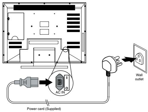 VIEWSONIC N3766W - Power Cable Connection - 1