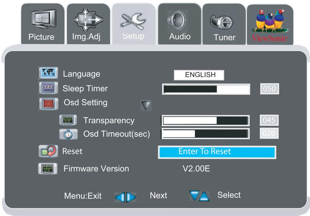 VIEWSONIC N3766W - Setup Adjustment - 1