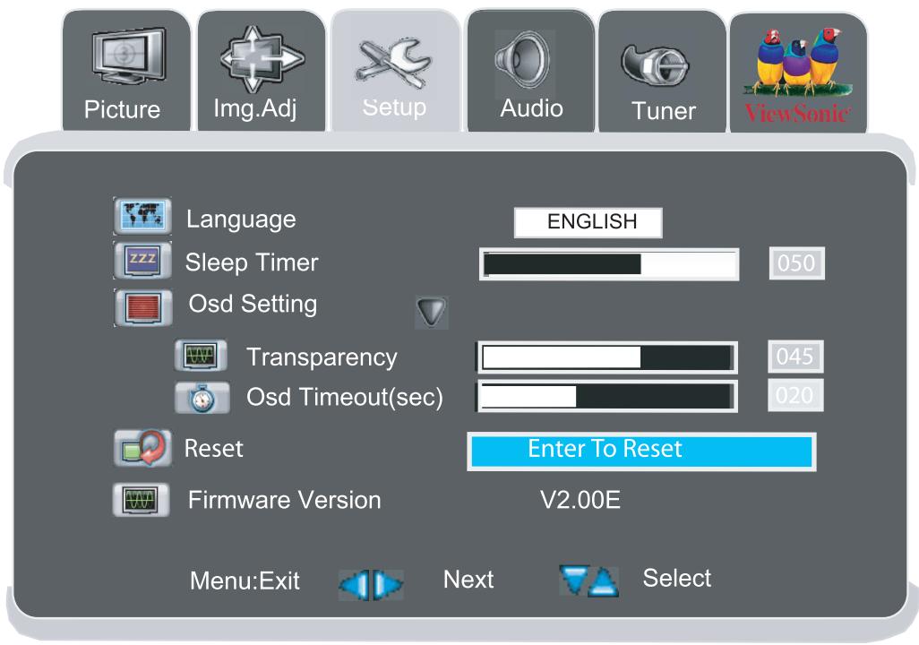VIEWSONIC N4066W - Setup Adjustment - 1