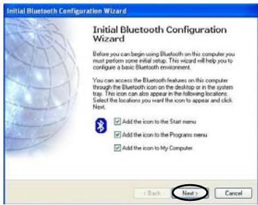 VIEWSONIC VNB101 - 8-1 Initial Bluetooth Configuration Wizard - 1