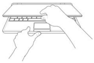 VIEWSONIC VNB101 - 6-1 Turning on the Notebook PC - 1