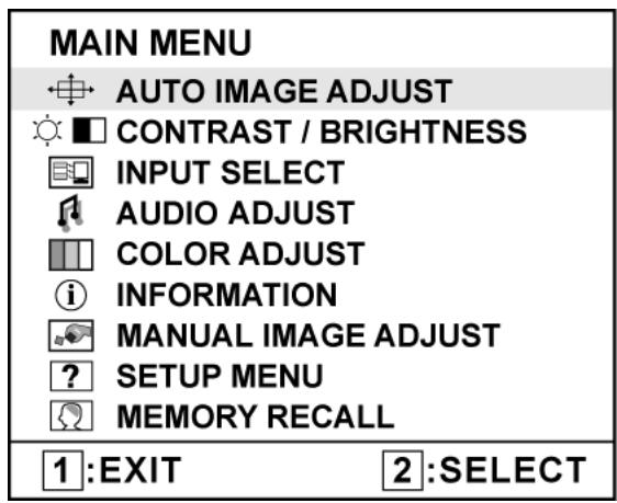 VIEWSONIC VX2255WMB - Do the following to adjust the display setting: - 1