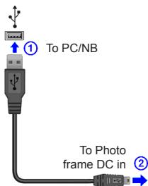 VIEWSONIC 3DPF8 - Connecting to PC - 1