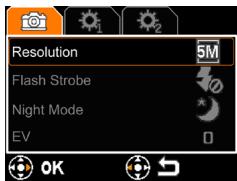 VIEWSONIC 3DSC5 - Menu operations - 1