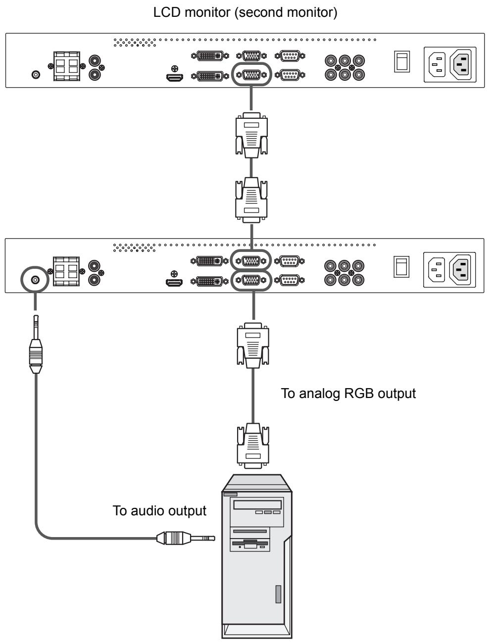 VIEWSONIC CD4225 - Connect the LCD Monitor to a Personal Computer - 1