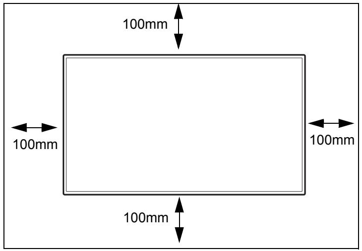 VIEWSONIC CD4232 - Ventilation Requirements for enclosure mounting - 1