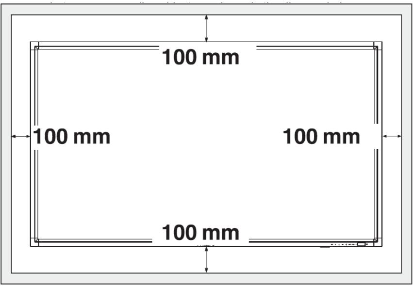 VIEWSONIC CD5233 - Ventilation Requirements for enclosure locating - 1