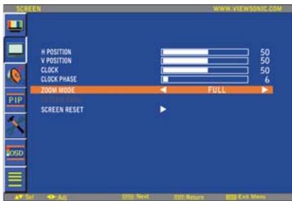 VIEWSONIC CD5233 - CLOCK PHASE \* : INPUT VGA only - 1