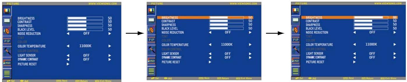VIEWSONIC CD5233 - OSD (On-Screen-Display) Controls - 3
