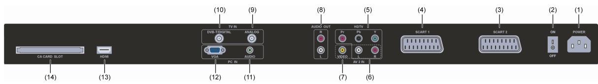 VIEWSONIC N3246W - Signal Source Interface Presentation from Rear View - 2