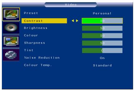 VIEWSONIC N3246W - MAIN MENU - 1