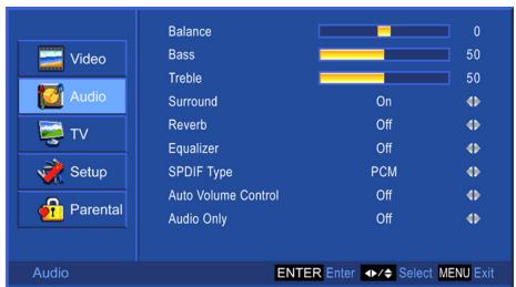 VIEWSONIC N4285P - Audio menu - 1