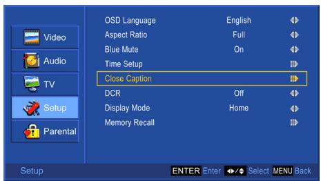 VIEWSONIC N4285P - Close Caption Setting - 2