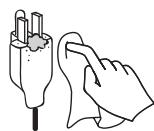 VIEWSONIC N4285P - Cleaning the AC power plug - 1