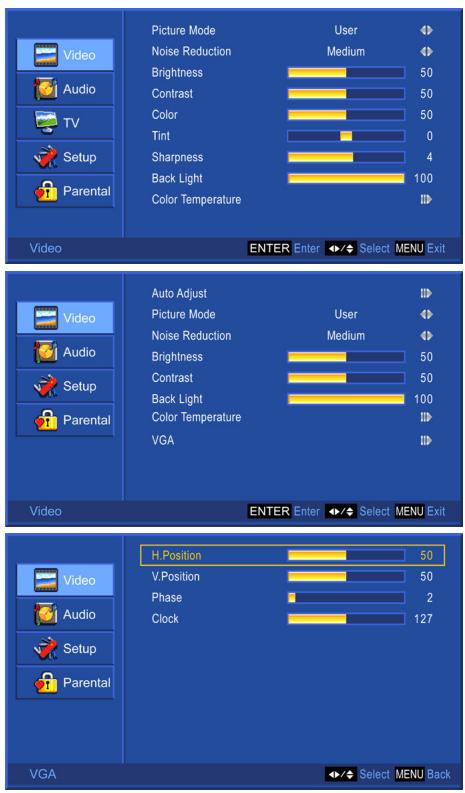 VIEWSONIC N4285P - Video menu - 1