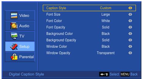VIEWSONIC N4285P - Close Caption Setting - 5