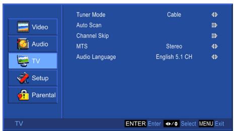 VIEWSONIC N4785P - TV menu - 1