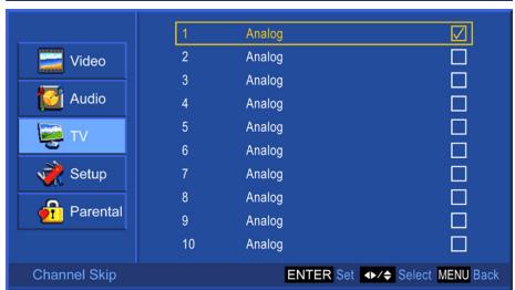 VIEWSONIC N4785P - Channel Skip Setting - 2