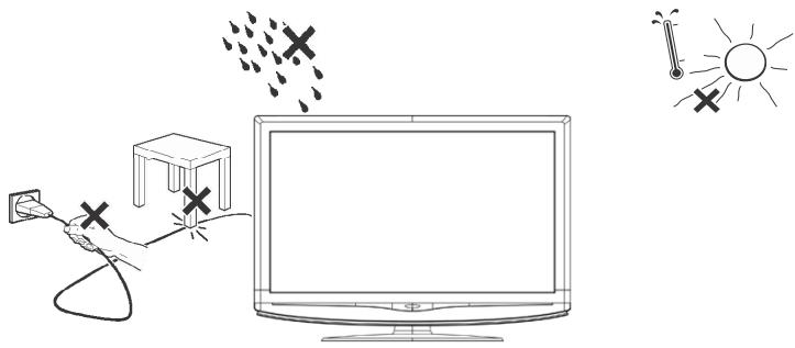 VIEWSONIC N4790P - Place the TV on a solid surface - 1