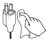 VIEWSONIC N5230P - Cleaning the AC power plug - 1