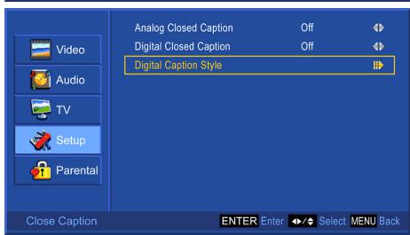 VIEWSONIC N5230P - Close Caption Setting - 4